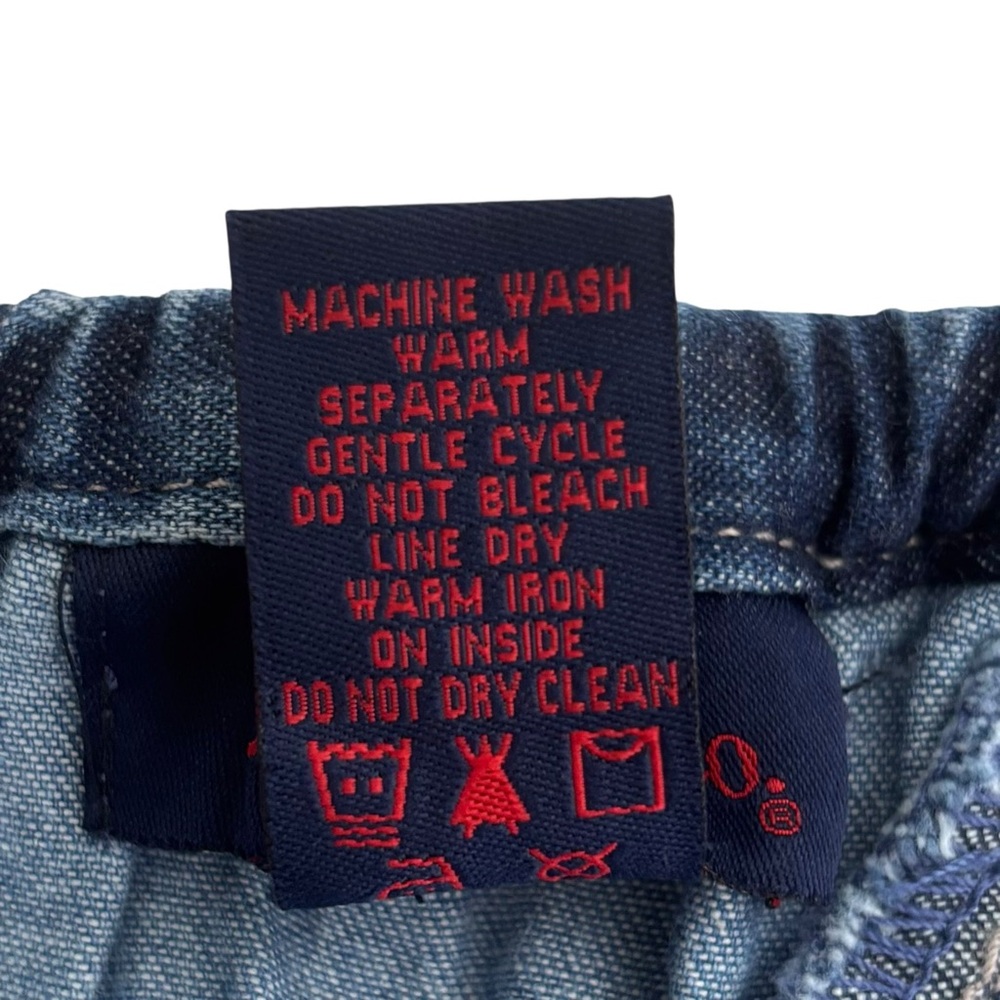 Denim & Co Patchwork Denim Skirt Boho 2X - Picture 6 of 8